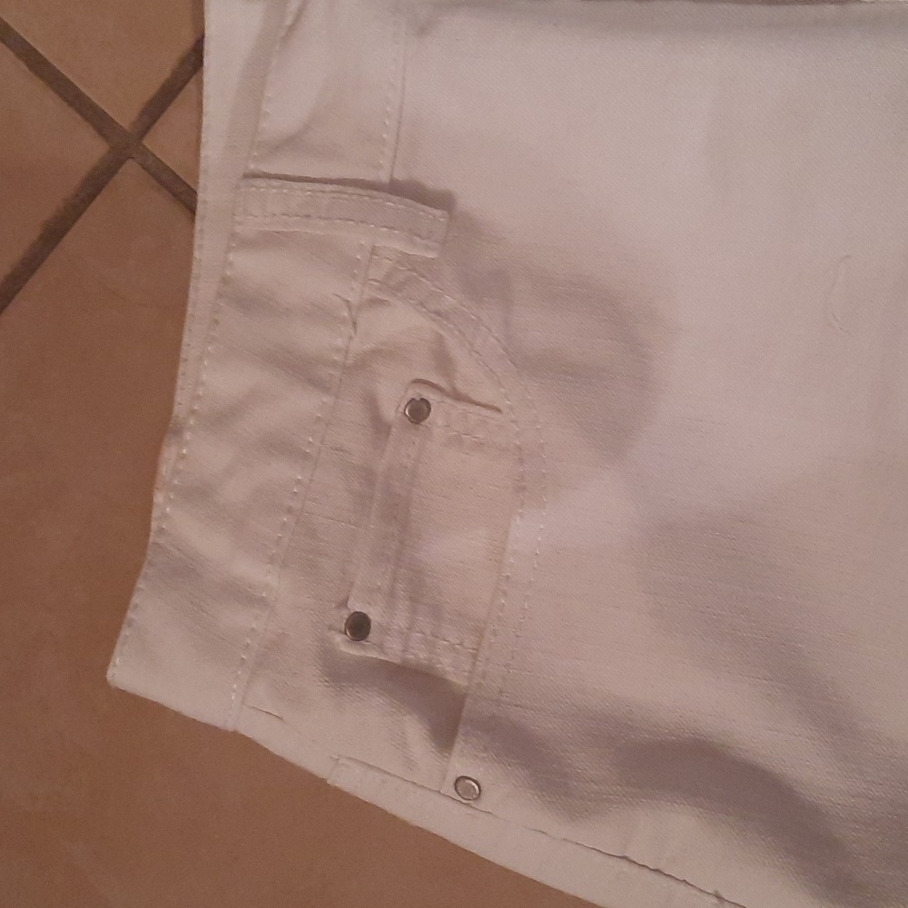 Women White Jean Skirt - Picture 2 of 5
